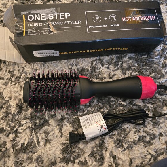 💖 NEW One Step Hot Air Brush Hair Dryer and Styler - Picture 1 of 5